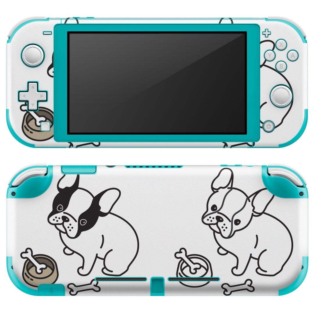 igsticker Nintendo Switch Lite 専用 デザインスキンシール 全面 ニンテンドー スイッチ ライト 専用 ゲーム機 カバー アクセサリー フィルム ステッカー エアフリー 016464 犬　手書き　おえかき