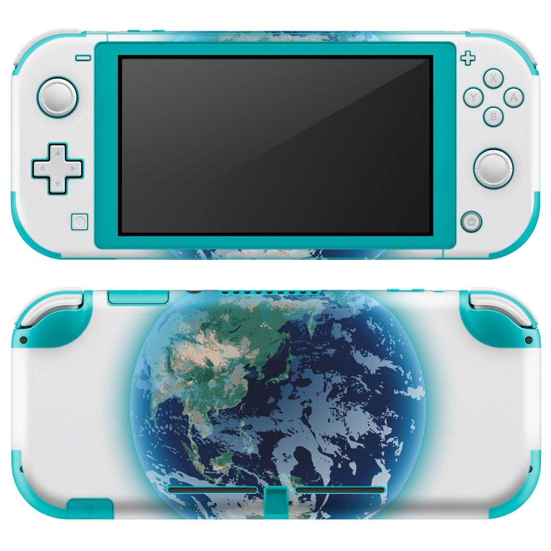 igsticker Nintendo Switch Lite 専用 デザインスキンシール 全面 ニンテンドー スイッチ ライト 専用 ゲーム機 カバー アクセサリー フィルム ステッカー エアフリー 016466 地球　月の満ち欠け　宇宙