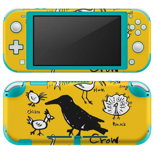 igsticker Nintendo Switch Lite 専用 デザインスキンシール 全面 ニンテンドー スイッチ ライト 専用 ゲーム機 カバー アクセサリー フィルム ステッカー エアフリー 016478 鳥 カラス 黄色 igsticker Nintendo Switch Lite 専用 デザインスキンシール 全面 ニンテンドー スイッチ ライト 専用 ゲーム機 カバー アクセサリー フィルム ステッカー エアフリー 016478 鳥 カラス 黄色