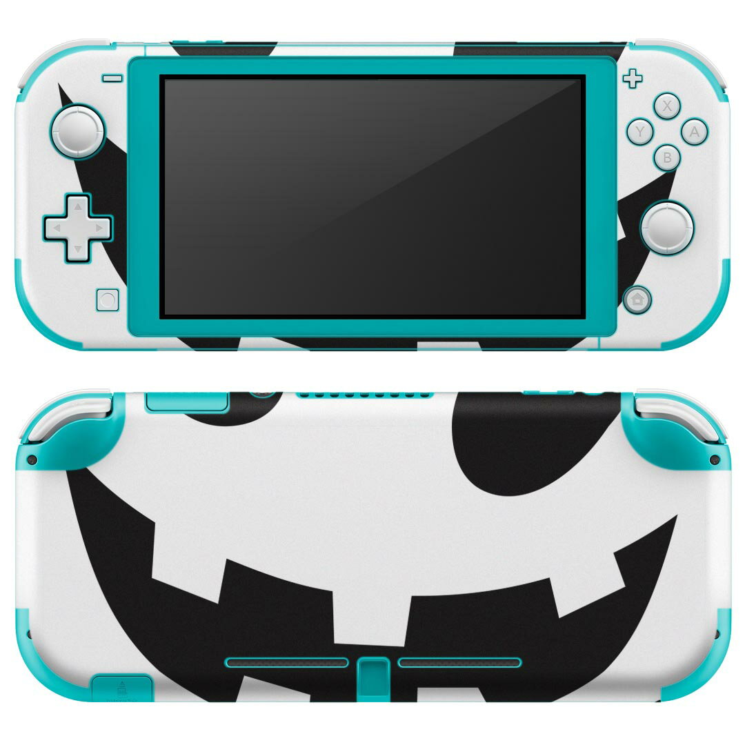 igsticker Nintendo Switch Lite 専用 デザインスキンシール 全面 ニンテンドー スイッチ ライト 専用 ゲーム機 カバー アクセサリー フィルム ステッカー エアフリー 017432 ハロウィン 顔 かぼちゃ パンプキン