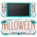 igsticker Nintendo Switch Lite 専用 デザインスキンシール 全面 ニンテンドー スイッチ ライト 専用 ゲーム機 カバー アクセサリー フィルム ステッカー エアフリー 017464 ハロウィン かわいい かぼちゃ パンプキン 英字
