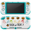 igsticker Nintendo Switch Lite 専用 デザインスキンシール 全面 ニンテンドー スイッチ ライト 専用 ゲーム機 カバー アクセサリー フィルム ステッカー エアフリー 017469 ハロウィン かわいい かぼちゃ おばけ かわいい