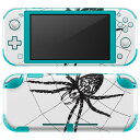 igsticker Nintendo Switch Lite 専用 デザインスキンシール 全面 ニンテンドー スイッチ ライト 専用 ゲーム機 カバー アクセサリー フィルム ステッカー エアフリー 017482 ハロウィン ホラー リアル 蜘蛛 クモ