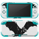 igsticker Nintendo Switch Lite 専用 デザインスキンシール 全面 ニンテンドー スイッチ ライト 専用 ゲーム機 カバー アクセサリー フィルム ステッカー エアフリー 017484 ハロウィン ホラー コウモリ 蝙蝠 リアル