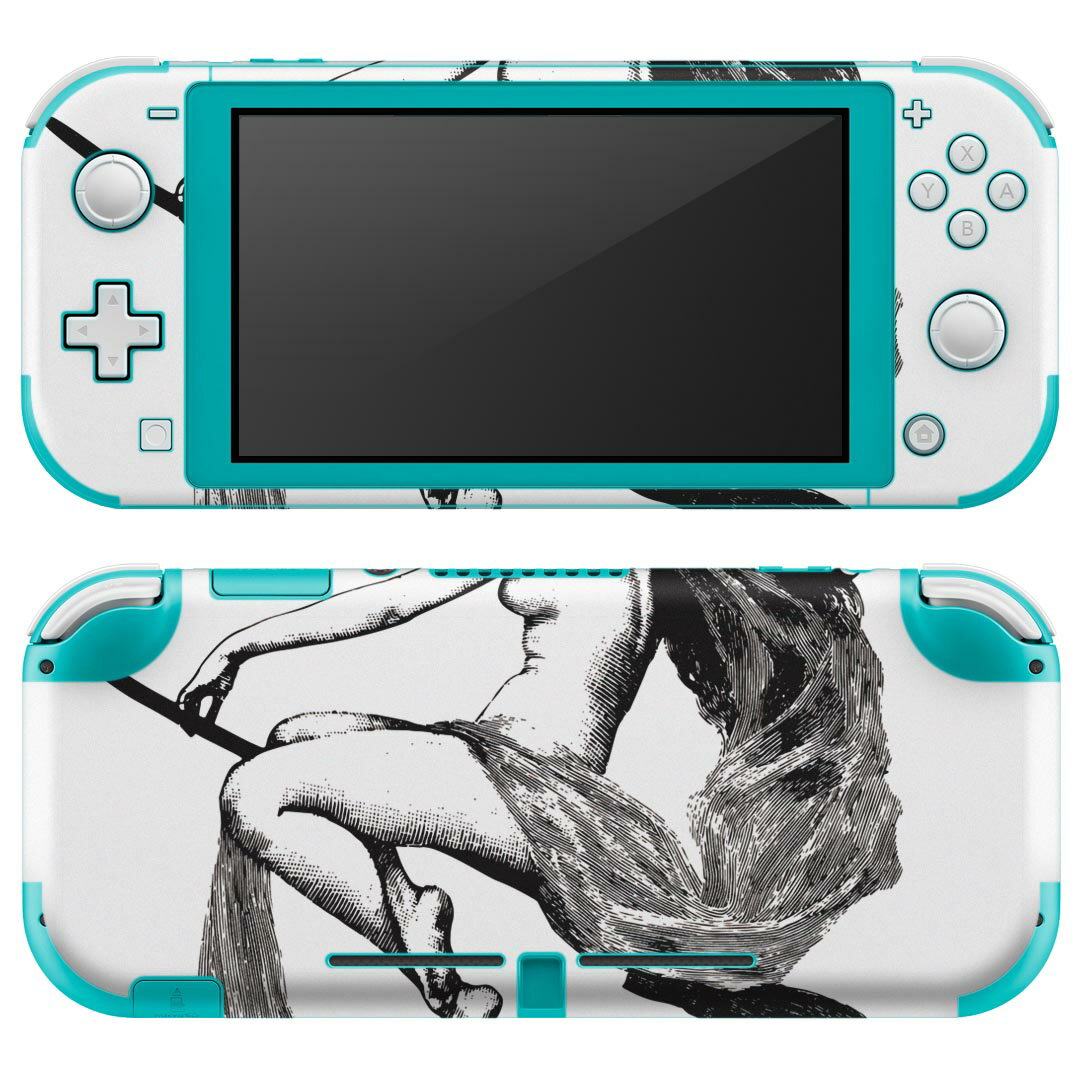 igsticker Nintendo Switch Lite 専用 デザインスキンシール 全面 ニンテンドー スイッチ ライト 専用 ゲーム機 カバー アクセサリー フィルム ステッカー エアフリー 017489 ハロウィン ホラー 魔女 リアル ホラー