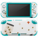 igsticker Nintendo Switch Lite 専用 デザインスキンシール 全面 ニンテンドー スイッチ ライト 専用 ゲーム機 カバー アクセサリー フィルム ステッカー エアフリー 017494 ハロウィン かわいい 目玉 星 クモ