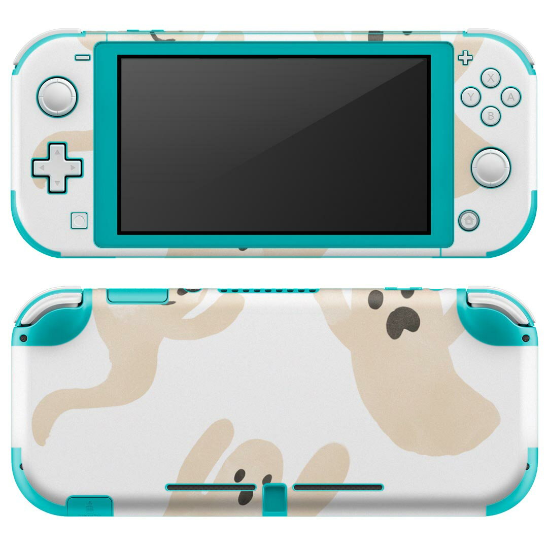 igsticker Nintendo Switch Lite 専用 デザインスキンシール 全面 ニンテンドー スイッチ ライト 専用 ゲーム機 カバー アクセサリー フィルム ステッカー エアフリー 017495 ハロウィン　かわいい おばけ　手書き　かわいい