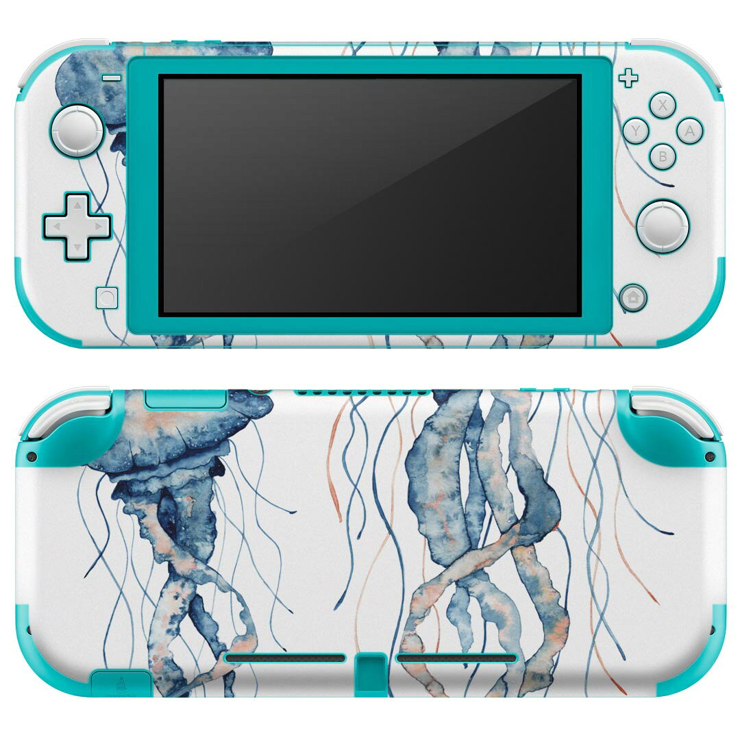 製品名 Nintendo Switch Lite専用 デザインスキンシール セット内容 Nintendo Switch Lite本体用スキンシール（裏表）各1枚 ※液晶側シールは2パーツに分かれていますニンテンドースイッチライト専用です。据え置き機のSwitch本体やJoyコンには対応していません。 商品特徴 3M社製の再剥離性シートを素材に採用し、細かな位置調整がしやすく貼り直しが容易です。また、エアフリーでもありますので気泡が簡単に逃げるので、キレイに貼ることができます。専用の業務プリンターを使い、商品画像と遜色のない美しい印刷仕上がり。 注意事項 画像はサンプルですので、ご覧の環境によっては多少色味に違いを感じる場合がございます。 イメージと違った、モニターと色味が異なるという理由での交換や返金はご対応出来かねます。スキンシールのみの販売で、ニンテンドースイッチ本体などは付属しません。シワができた場合、ドライヤーなどで軽く温め、外側に向けてシワを伸ばすように貼ってください。初回貼付時の位置調整や貼り直しは可能ですが、しっかりと押し付けて接着させた後の再剥離、再利用は保証しておりません。また接着部に油分や汚れが付着しますと角の部分は剥がれやすくなりますので、貼付時はあまり触れないようにご注意ください。無地のセミグロスシートにデザインをプリントした商品で、デコなどの加工はございません。 凹凸や光沢があるように見えたり布地や金属を素材にしたように見える商品もありますが、デザインの図版によるものです。印刷時に微妙な画像のズレが生じる場合がございます。ご注文後に1点1点制作する受注生産品の為、不良品以外のご返品や交換は固くお断りします。 商品発送 完全受注生産のハンドメイド商品となりますので、既製品と比べて発送までお時間を頂いています。 基本的に決済確認後2?3営業日、最大で10営業日での発送となります。繁忙期や休業日明けの場合はさらに時間がかかる場合があります。 その際には別途メールにてご連絡致します。メール便の場合、発送日から到着までに2?4日ほどかかる場合が多く、紛失などの保障もご対応できかねます。あらかじめご了承下さい。