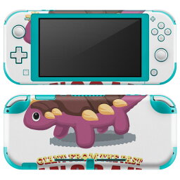 igsticker Nintendo Switch Lite 専用 デザインスキンシール 全面 ニンテンドー スイッチ ライト 専用 ゲーム機 カバー アクセサリー フィルム ステッカー エアフリー 017547 ダイナソー ダイナソー　恐竜　Dinosaur