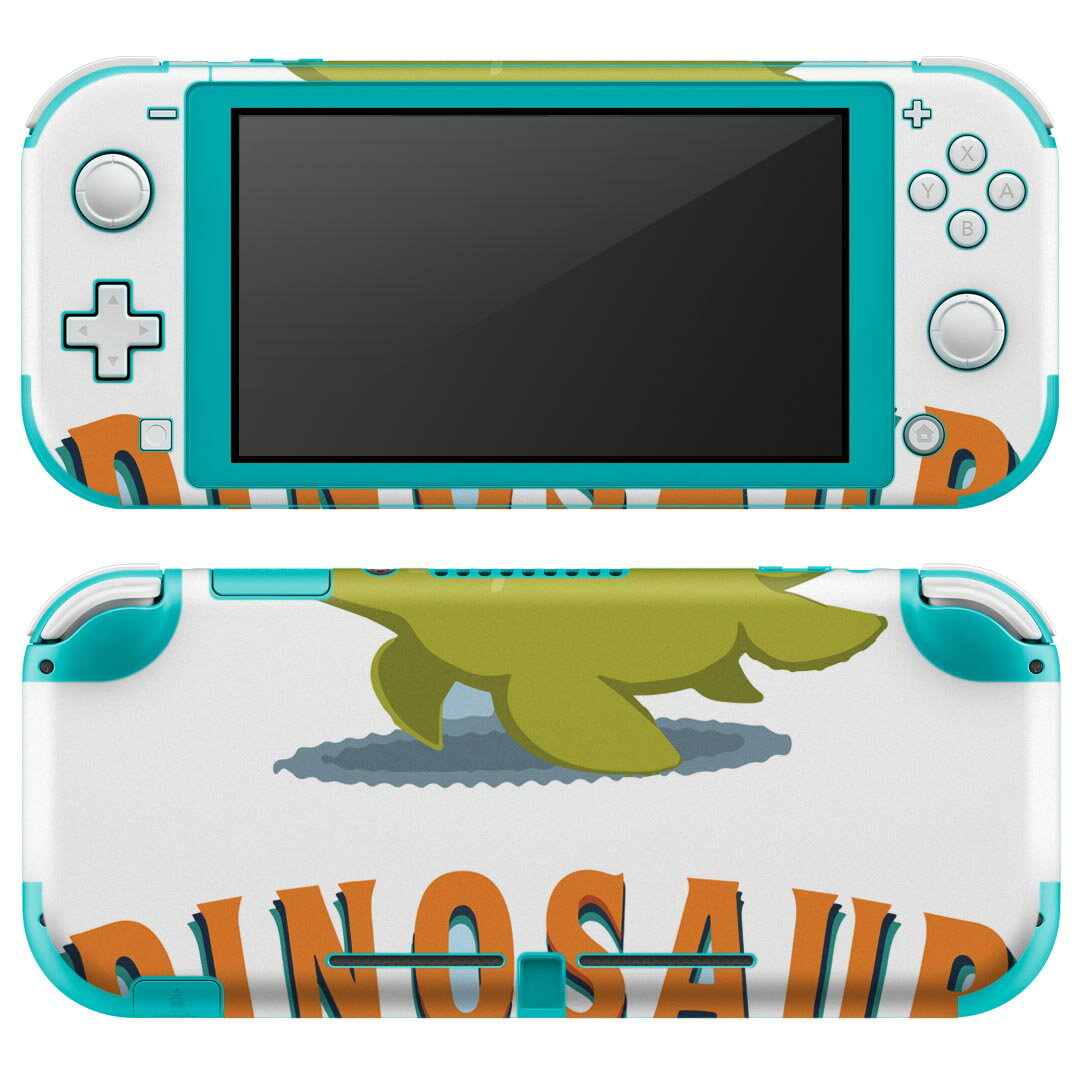 igsticker Nintendo Switch Lite 専用 デザインスキンシール 全面 ニンテンドー スイッチ ライト 専用 ゲーム機 カバー アクセサリー フィルム ステッカー エアフリー 017550 ダイナソー ダイナソー 恐竜 Dinosaur