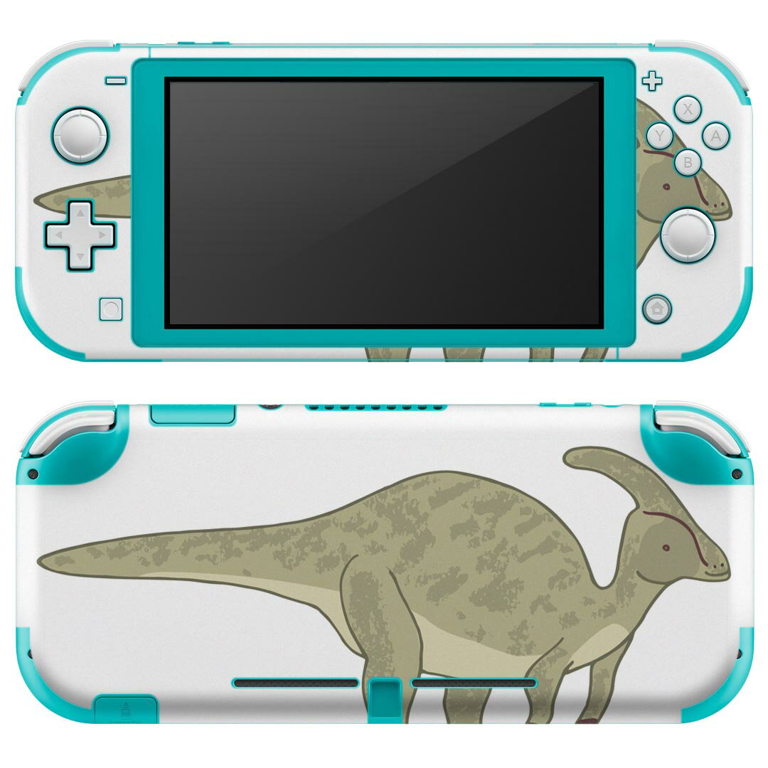 igsticker Nintendo Switch Lite 専用 デザインスキンシール 全面 ニンテンドー スイッチ ライト 専用 ゲーム機 カバー アクセサリー フィルム ステッカー エアフリー 017560 ダイナソー　 ダイナソー　恐竜　Dinosaur　パラサウロロフス