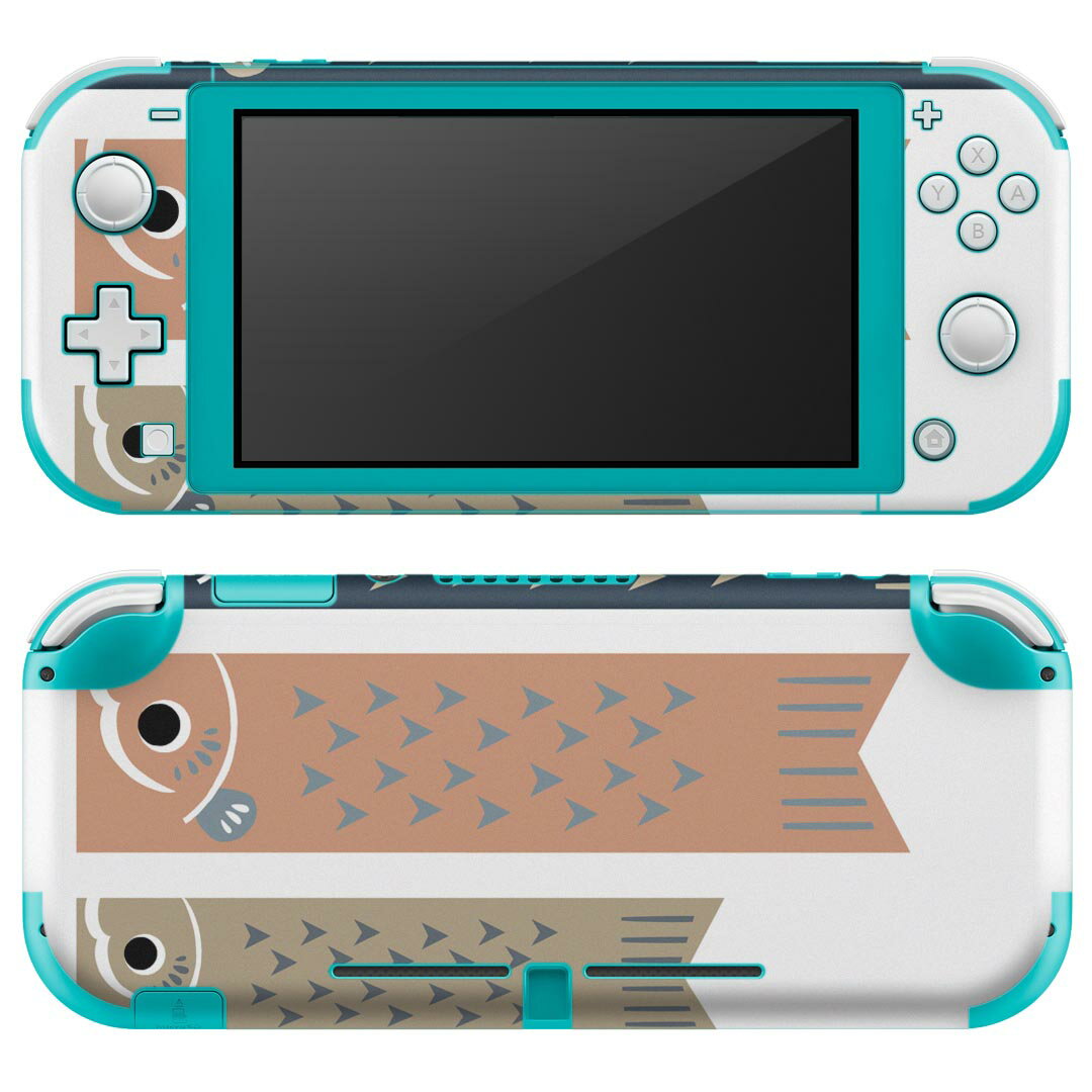 igsticker Nintendo Switch Lite 専用 デザインスキンシール 全面 ニンテンドー スイッチ ライト 専用 ゲーム機 カバー アクセサリー フィルム ステッカー エアフリー 017656 子供の日 鯉のぼり　こいのぼり　カラフル