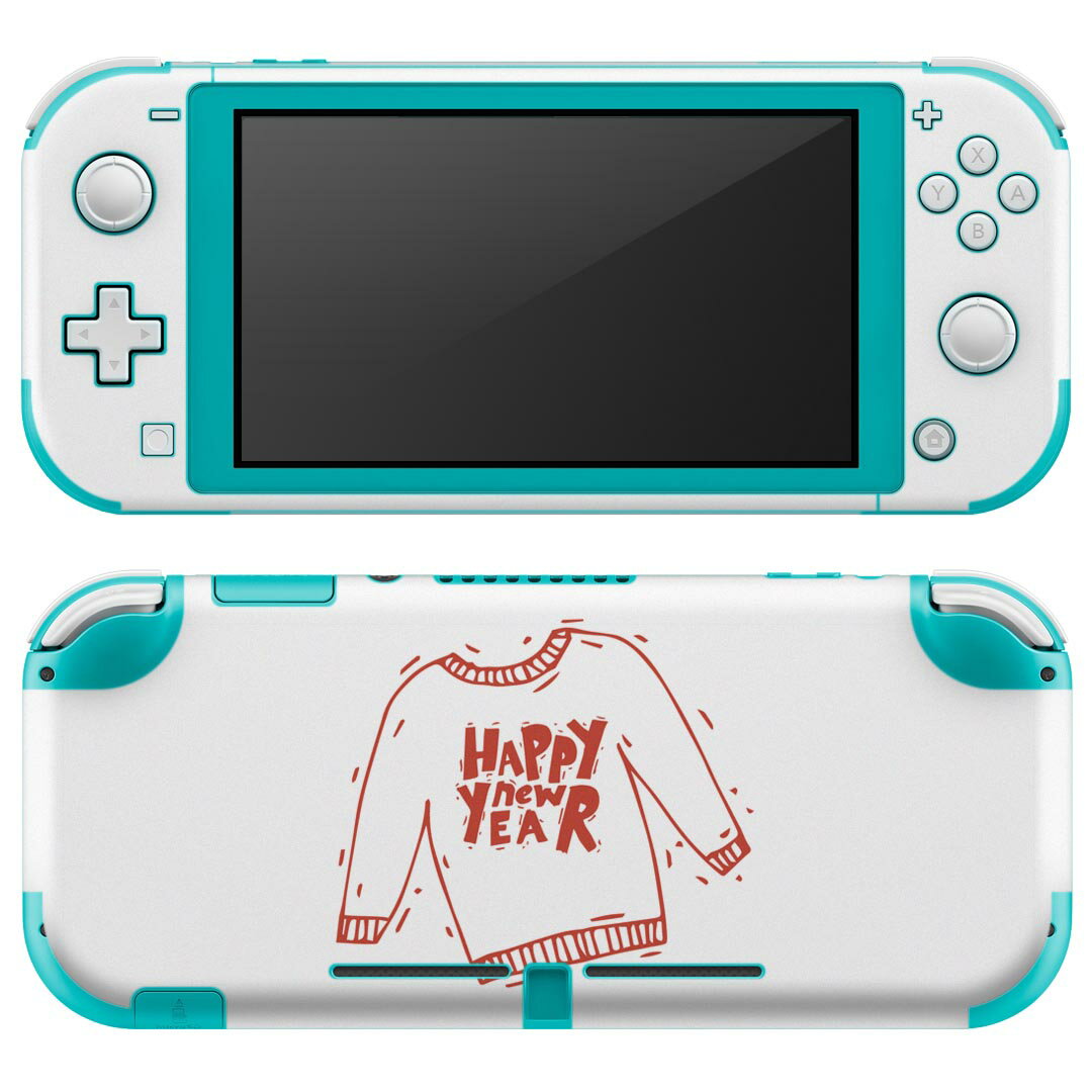 igsticker Nintendo Switch Lite 専用 デザインスキンシール 全面 ニンテンドー スイッチ ライト 専用 ゲーム機 カバー アクセサリー フィルム ステッカー エアフリー 017675 クリスマス クリスマス　服　赤