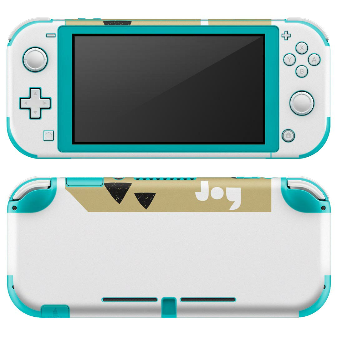 製品名 Nintendo Switch Lite専用 デザインスキンシール セット内容 Nintendo Switch Lite本体用スキンシール（裏表）各1枚 ※液晶側シールは2パーツに分かれていますニンテンドースイッチライト専用です。据え置き機のSwitch本体やJoyコンには対応していません。 商品特徴 3M社製の再剥離性シートを素材に採用し、細かな位置調整がしやすく貼り直しが容易です。また、エアフリーでもありますので気泡が簡単に逃げるので、キレイに貼ることができます。専用の業務プリンターを使い、商品画像と遜色のない美しい印刷仕上がり。 注意事項 画像はサンプルですので、ご覧の環境によっては多少色味に違いを感じる場合がございます。 イメージと違った、モニターと色味が異なるという理由での交換や返金はご対応出来かねます。スキンシールのみの販売で、ニンテンドースイッチ本体などは付属しません。シワができた場合、ドライヤーなどで軽く温め、外側に向けてシワを伸ばすように貼ってください。初回貼付時の位置調整や貼り直しは可能ですが、しっかりと押し付けて接着させた後の再剥離、再利用は保証しておりません。また接着部に油分や汚れが付着しますと角の部分は剥がれやすくなりますので、貼付時はあまり触れないようにご注意ください。無地のセミグロスシートにデザインをプリントした商品で、デコなどの加工はございません。 凹凸や光沢があるように見えたり布地や金属を素材にしたように見える商品もありますが、デザインの図版によるものです。印刷時に微妙な画像のズレが生じる場合がございます。ご注文後に1点1点制作する受注生産品の為、不良品以外のご返品や交換は固くお断りします。 商品発送 完全受注生産のハンドメイド商品となりますので、既製品と比べて発送までお時間を頂いています。 基本的に決済確認後2?3営業日、最大で10営業日での発送となります。繁忙期や休業日明けの場合はさらに時間がかかる場合があります。 その際には別途メールにてご連絡致します。メール便の場合、発送日から到着までに2?4日ほどかかる場合が多く、紛失などの保障もご対応できかねます。あらかじめご了承下さい。