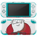 igsticker Nintendo Switch Lite 専用 デザインスキンシール 全面 ニンテンドー スイッチ ライト 専用 ゲーム機 カバー アクセサリー フィルム ステッカー エアフリー 017684 クリスマス サンタさん かわいい 赤