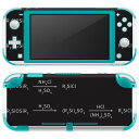 igsticker Nintendo Switch Lite 専用 デザインスキンシール 全面 ニンテンドー スイッチ ライト 専用 ゲーム機 カバー アクセサリー フィルム ステッカー エアフリー 017712 Chemical formula 化学式 Chemical 化学式
