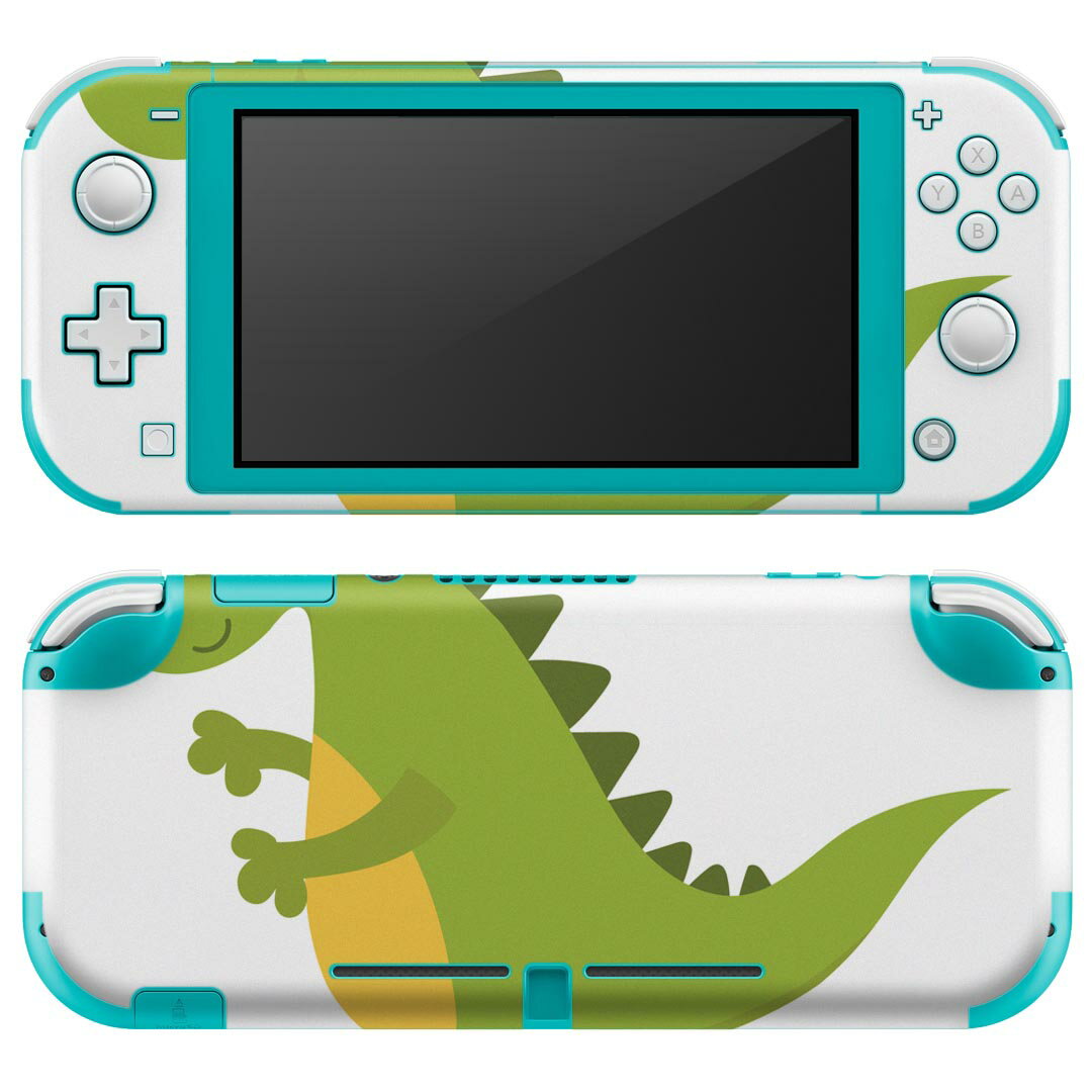 igsticker Nintendo Switch Lite 専用 デザインスキンシール 全面 ニンテンドー スイッチ ライト 専用 ゲーム機 カバー アクセサリー フィルム ステッカー エアフリー 017740 Dinosaurs　恐竜 Dinosaurs　恐竜