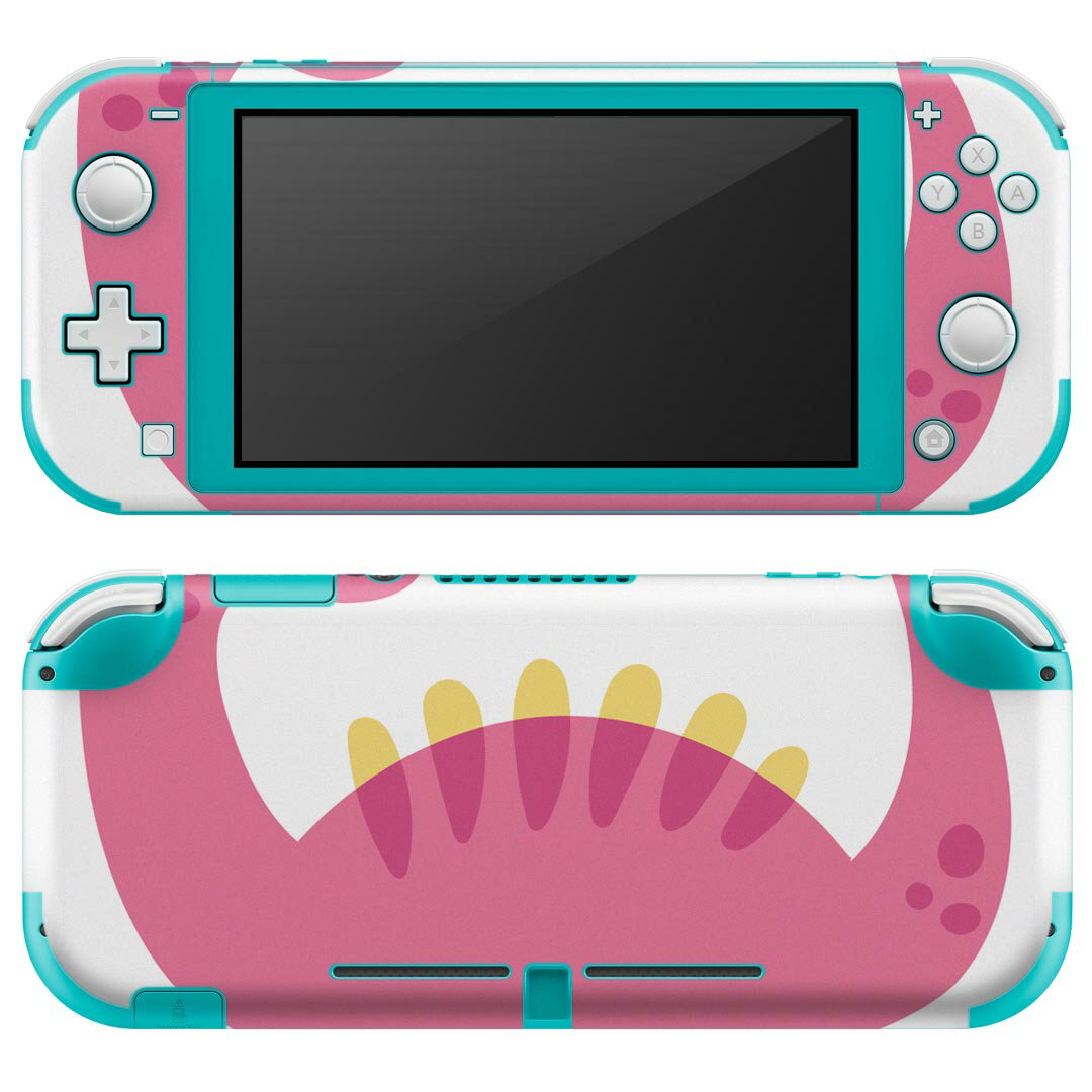 igsticker Nintendo Switch Lite 専用 デザインスキンシール 全面 ニンテンドー スイッチ ライト 専用 ゲーム機 カバー アクセサリー フィルム ステッカー エアフリー 017741 Dinosaurs　恐竜 Dinosaurs　恐竜