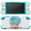 igsticker Nintendo Switch Lite 専用 デザインスキンシール 全面 ニンテンドー スイッチ ライト 専用 ゲーム機 カバー アクセサリー フィルム ステッカー エアフリー 017762 スイーツ 夏 アイスクリーム スイーツ 夏