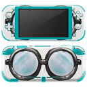 igsticker Nintendo Switch Lite 専用 デザインスキンシール 全面 ニンテンドー スイッチ ライト 専用 ゲーム機 カバー アクセサリー フィルム ステッカー エアフリー 017764 めがね サングラス めがね サングラス