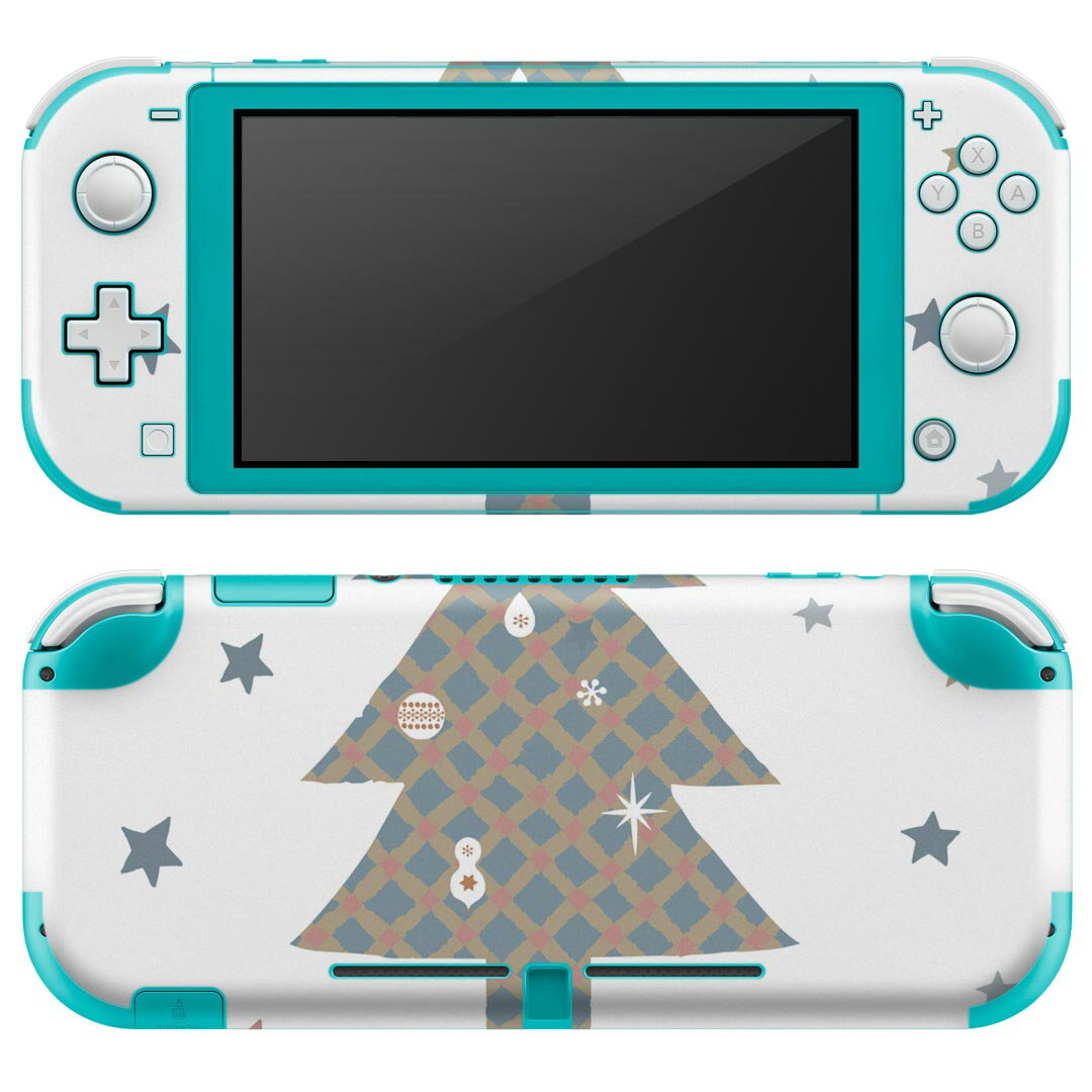 igsticker Nintendo Switch Lite 専用 デザインスキンシール 全面 ニンテンドー スイッチ ライト 専用 ゲーム機 カバー アクセサリー フィルム ステッカー エアフリー 017825 クリスマス ツリー クリスマス かわいい
