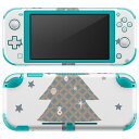igsticker Nintendo Switch Lite 専用 デザインスキンシール 全面 ニンテンドー スイッチ ライト 専用 ゲーム機 カバー アクセサリー フィルム ステッカー エアフリー 017825 クリスマス ツリー クリスマス かわいい