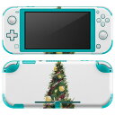 igsticker Nintendo Switch Lite 専用 デザインスキンシール 全面 ニンテンドー スイッチ ライト 専用 ゲーム機 カバー アクセサリー フィルム ステッカー エアフリー 017834 クリスマス クリスマス ツリー 英字