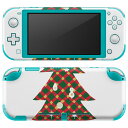igsticker Nintendo Switch Lite 専用 デザインスキンシール 全面 ニンテンドー スイッチ ライト 専用 ゲーム機 カバー アクセサリー フィルム ステッカー エアフリー 017839 クリスマス クリスマス ツリー 赤緑