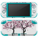 igsticker Nintendo Switch Lite 専用 デザインスキンシール 全面 ニンテンドー スイッチ ライト 専用 ゲーム機 カバー アクセサリー フィルム ステッカー エアフリー 017846 春 桜 桜 春 入園 入学