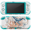 igsticker Nintendo Switch Lite 専用 デザインスキンシール 全面 ニンテンドー スイッチ ライト 専用 ゲーム機 カバー アクセサリー フィルム ステッカー エアフリー 017851 海の中 Underwater くじら 海の中(2)