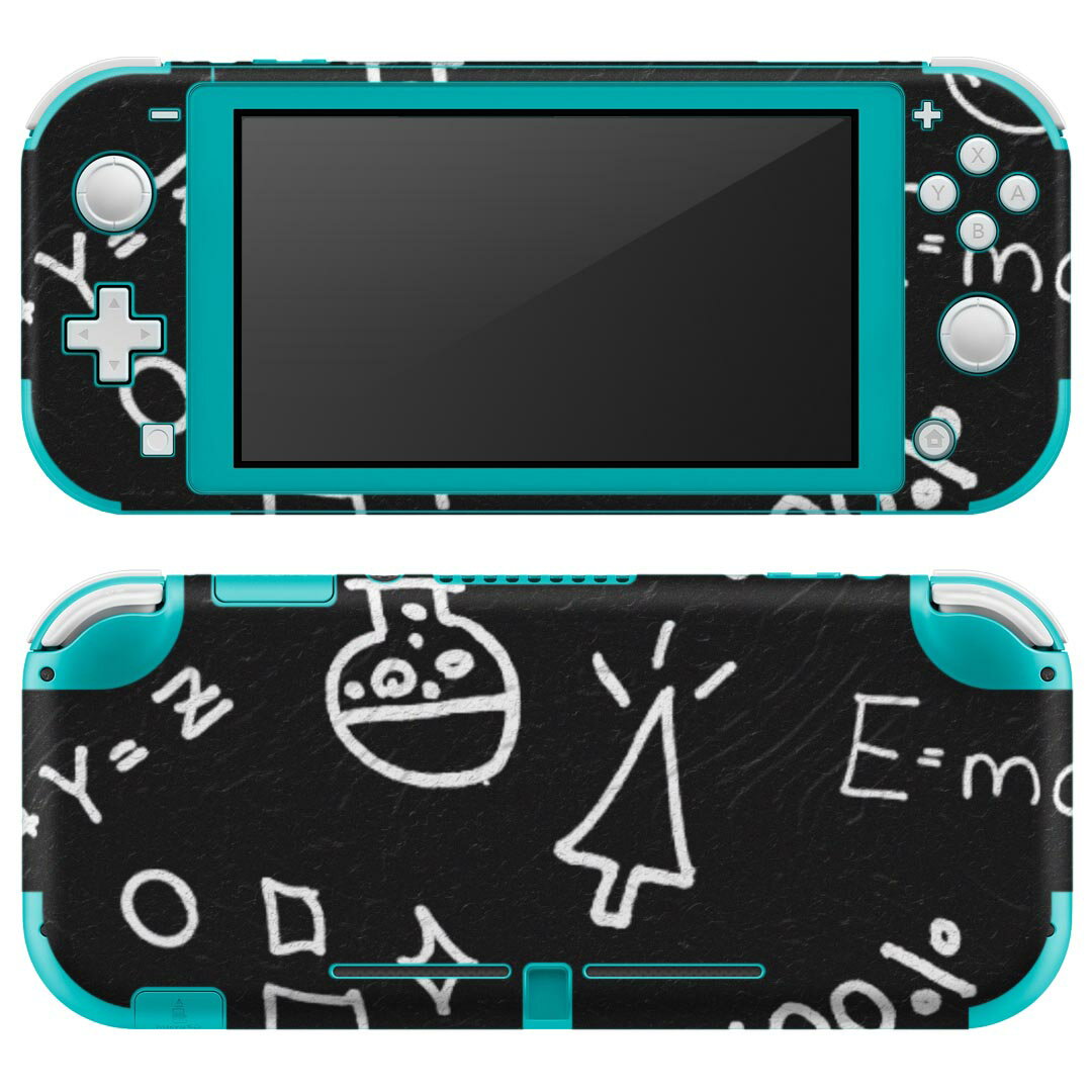 igsticker Nintendo Switch Lite 専用 デザインスキンシール 全面 ニンテンドー スイッチ ライト 専用 ゲーム機 カバー アクセサリー フィルム ステッカー エアフリー 018329 アート 黒板