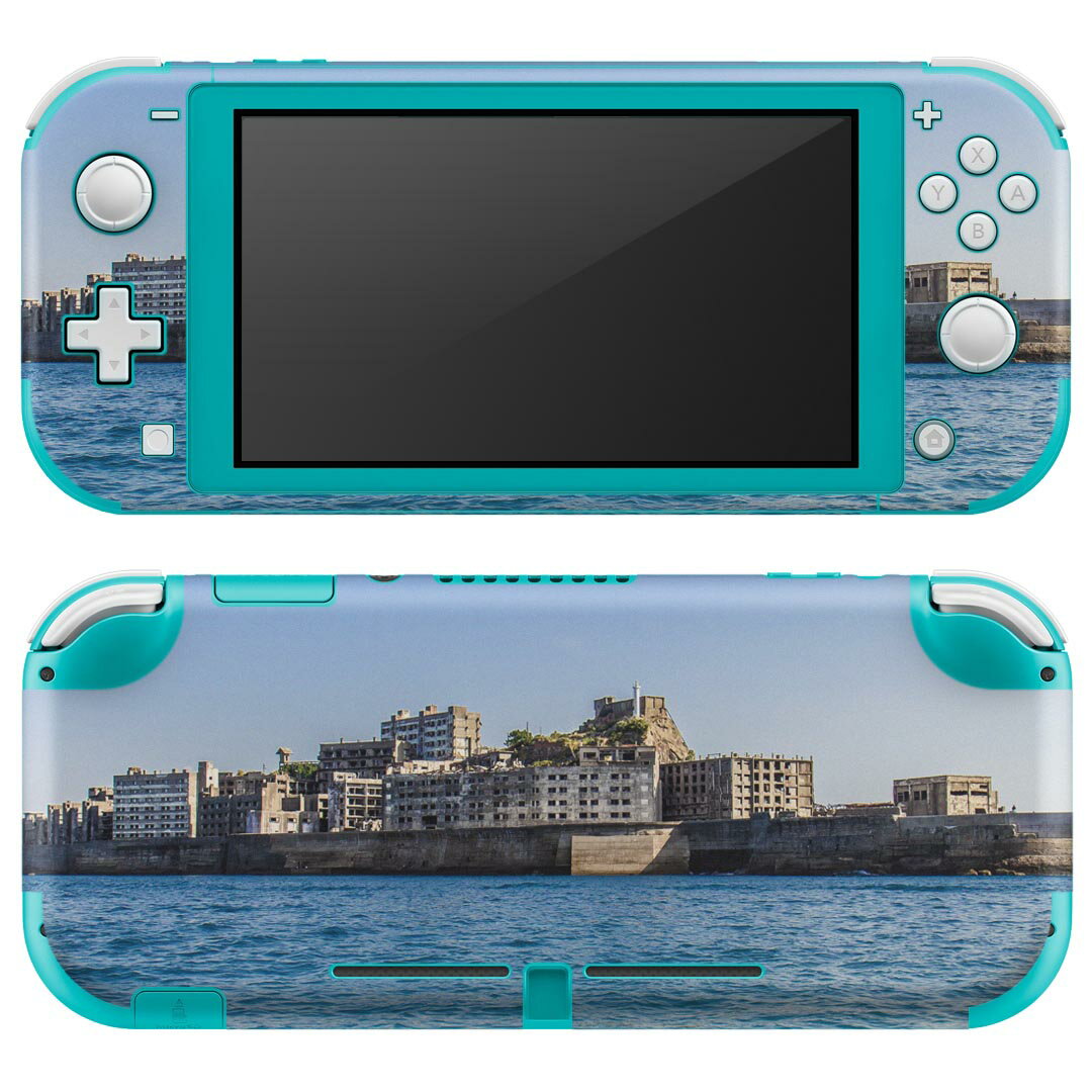 igsticker Nintendo Switch Lite 専用 デザインスキンシール 全面 ニンテンドー スイッチ ライト 専用 ゲーム機 カバー アクセサリー フィルム ステッカー エアフリー 018343 海 山 写真 夏