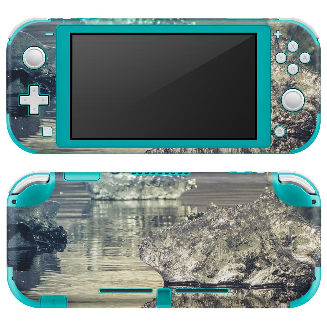 igsticker Nintendo Switch Lite 専用 デザインスキンシール 全面 ニンテンドー スイッチ ライト 専用 ゲーム機 カバー アクセサリー フィルム ステッカー エアフリー 018344 写真 湖