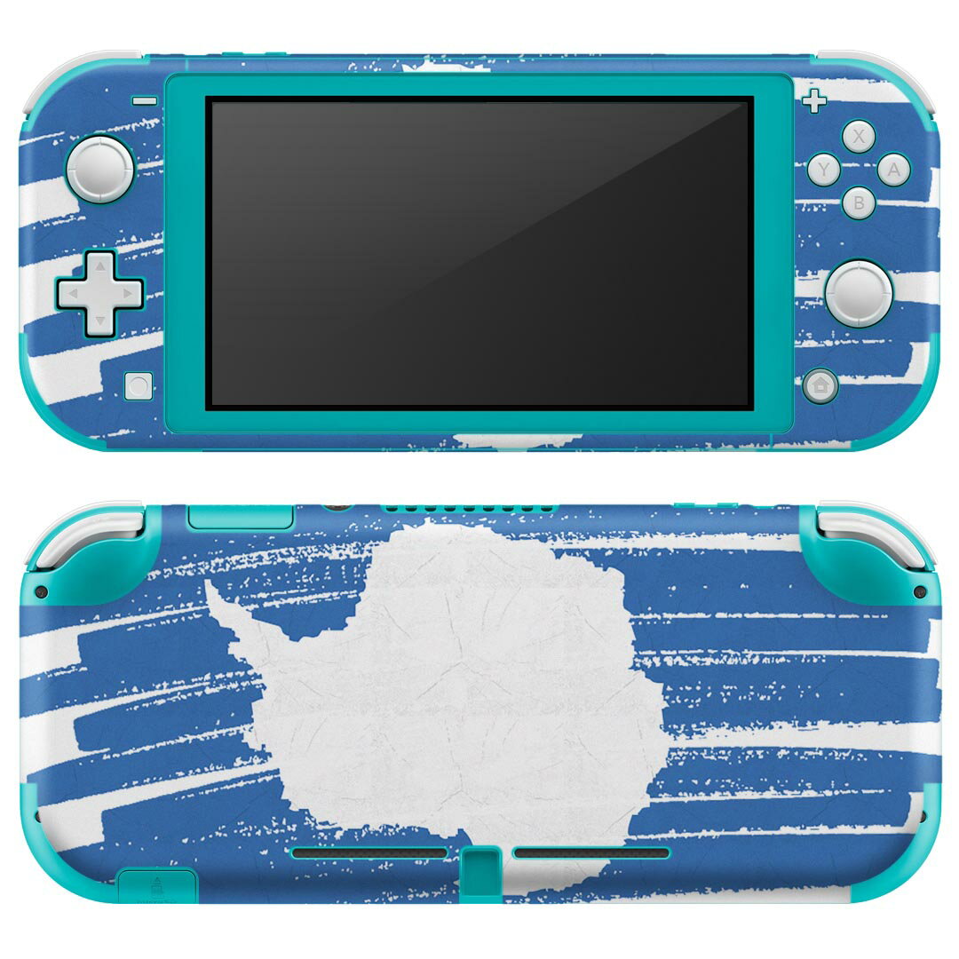 igsticker Nintendo Switch Lite 専用 デザインスキンシール 全面 ニンテンドー スイッチ ライト 専用 ゲーム機 カバー アクセサリー フィルム ステッカー エアフリー 018383 国旗 antartica 南極