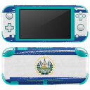 igsticker Nintendo Switch Lite 専用 デザインスキンシール 全面 ニンテンドー スイッチ ライト 専用 ゲーム機 カバー アクセサリー フィルム ステッカー エアフリー 018438 国旗 el-salvador エルサルバドル