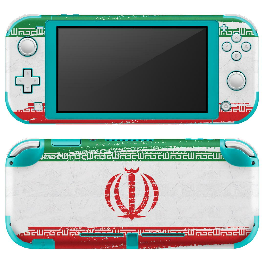igsticker Nintendo Switch Lite 専用 デザインスキンシール 全面 ニンテンドー スイッチ ライト 専用 ゲーム機 カバー アクセサリー フィルム ステッカー エアフリー 018472 国旗 iran イラン