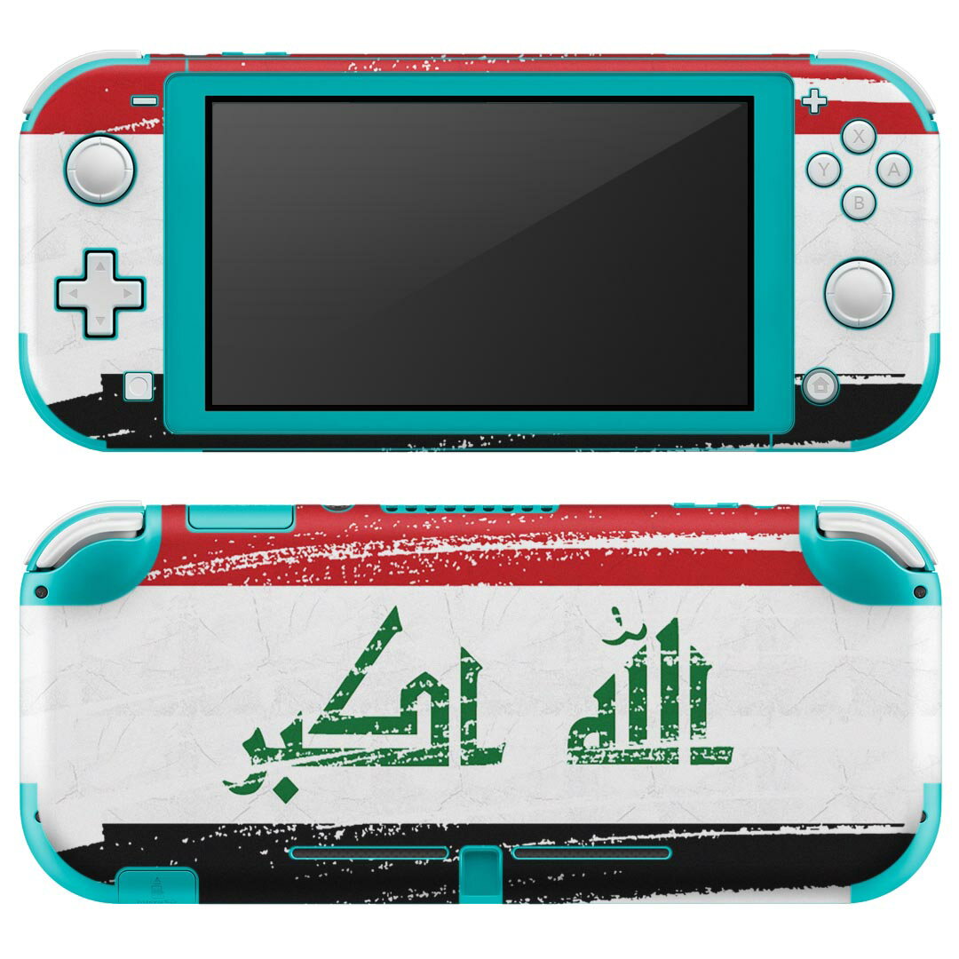 igsticker Nintendo Switch Lite 専用 デザインスキンシール 全面 ニンテンドー スイッチ ライト 専用 ゲーム機 カバー アクセサリー フィルム ステッカー エアフリー 018473 国旗 iraq イラク