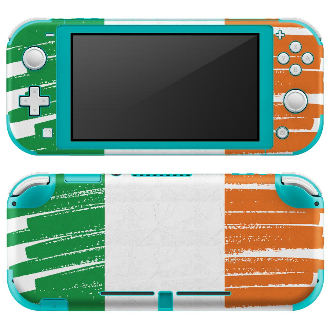 igsticker Nintendo Switch Lite 専用 デザインスキンシール 全面 ニンテンドー スイッチ ライト 専用 ゲーム機 カバー アクセサリー フィルム ステッカー エアフリー 018474 国旗 ireland アイルランド
