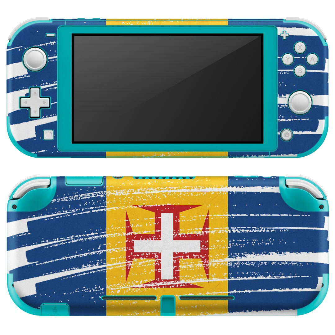 igsticker Nintendo Switch Lite 専用 デザインスキンシール 全面 ニンテンドー スイッチ ライト 専用 ゲーム機 カバー アクセサリー フィルム ステッカー エアフリー 018498 国旗 madeira マデイラ
