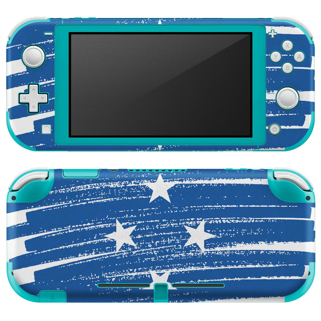製品名 Nintendo Switch Lite専用 デザインスキンシール セット内容 Nintendo Switch Lite本体用スキンシール（裏表）各1枚 ※液晶側シールは2パーツに分かれていますニンテンドースイッチライト専用です。据え置き機のSwitch本体やJoyコンには対応していません。 商品特徴 3M社製の再剥離性シートを素材に採用し、細かな位置調整がしやすく貼り直しが容易です。また、エアフリーでもありますので気泡が簡単に逃げるので、キレイに貼ることができます。専用の業務プリンターを使い、商品画像と遜色のない美しい印刷仕上がり。 注意事項 画像はサンプルですので、ご覧の環境によっては多少色味に違いを感じる場合がございます。 イメージと違った、モニターと色味が異なるという理由での交換や返金はご対応出来かねます。スキンシールのみの販売で、ニンテンドースイッチ本体などは付属しません。シワができた場合、ドライヤーなどで軽く温め、外側に向けてシワを伸ばすように貼ってください。初回貼付時の位置調整や貼り直しは可能ですが、しっかりと押し付けて接着させた後の再剥離、再利用は保証しておりません。また接着部に油分や汚れが付着しますと角の部分は剥がれやすくなりますので、貼付時はあまり触れないようにご注意ください。無地のセミグロスシートにデザインをプリントした商品で、デコなどの加工はございません。 凹凸や光沢があるように見えたり布地や金属を素材にしたように見える商品もありますが、デザインの図版によるものです。印刷時に微妙な画像のズレが生じる場合がございます。ご注文後に1点1点制作する受注生産品の為、不良品以外のご返品や交換は固くお断りします。 商品発送 完全受注生産のハンドメイド商品となりますので、既製品と比べて発送までお時間を頂いています。 基本的に決済確認後2?3営業日、最大で10営業日での発送となります。繁忙期や休業日明けの場合はさらに時間がかかる場合があります。 その際には別途メールにてご連絡致します。メール便の場合、発送日から到着までに2?4日ほどかかる場合が多く、紛失などの保障もご対応できかねます。あらかじめご了承下さい。