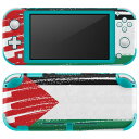 igsticker Nintendo Switch Lite 専用 デザインスキンシール 全面 ニンテンドー スイッチ ライト 専用 ゲーム機 カバー アクセサリー フィルム ステッカー エアフリー 018532 国旗 palestine パレスチナ(2)