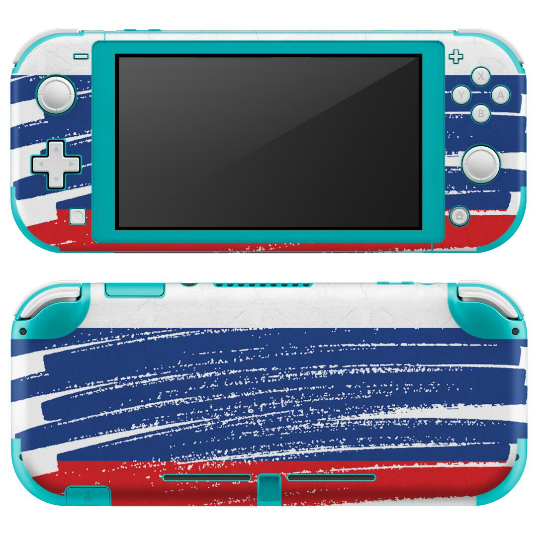 igsticker Nintendo Switch Lite 専用 デザインスキンシール 全面 ニンテンドー スイッチ ライト 専用 ゲーム機 カバー アクセサリー フィルム ステッカー エアフリー 018544 国旗 russia ロシア