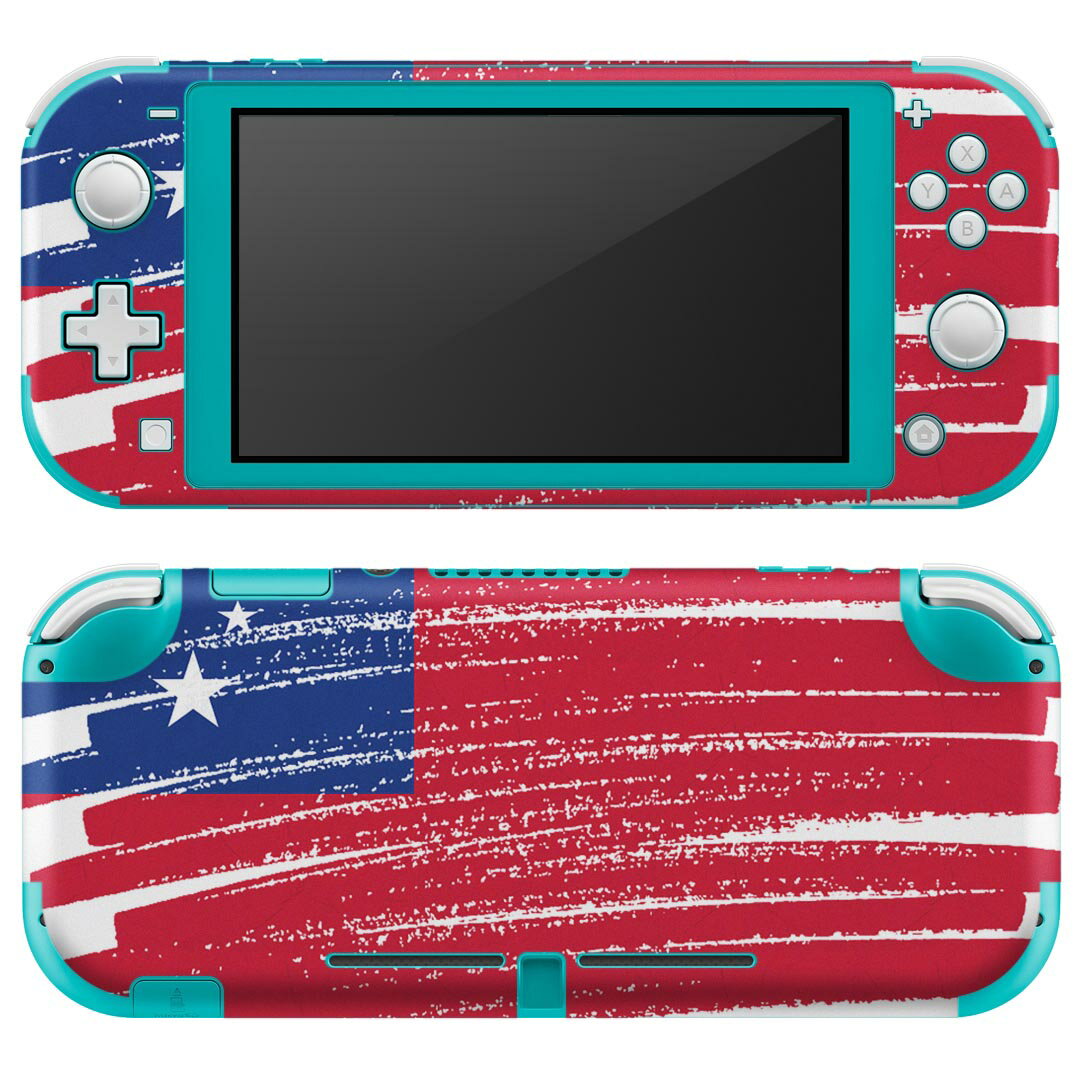 igsticker Nintendo Switch Lite 専用 デザインスキンシール 全面 ニンテンドー スイッチ ライト 専用 ゲーム機 カバー アクセサリー フィルム ステッカー エアフリー 018549 国旗 samoa サモア