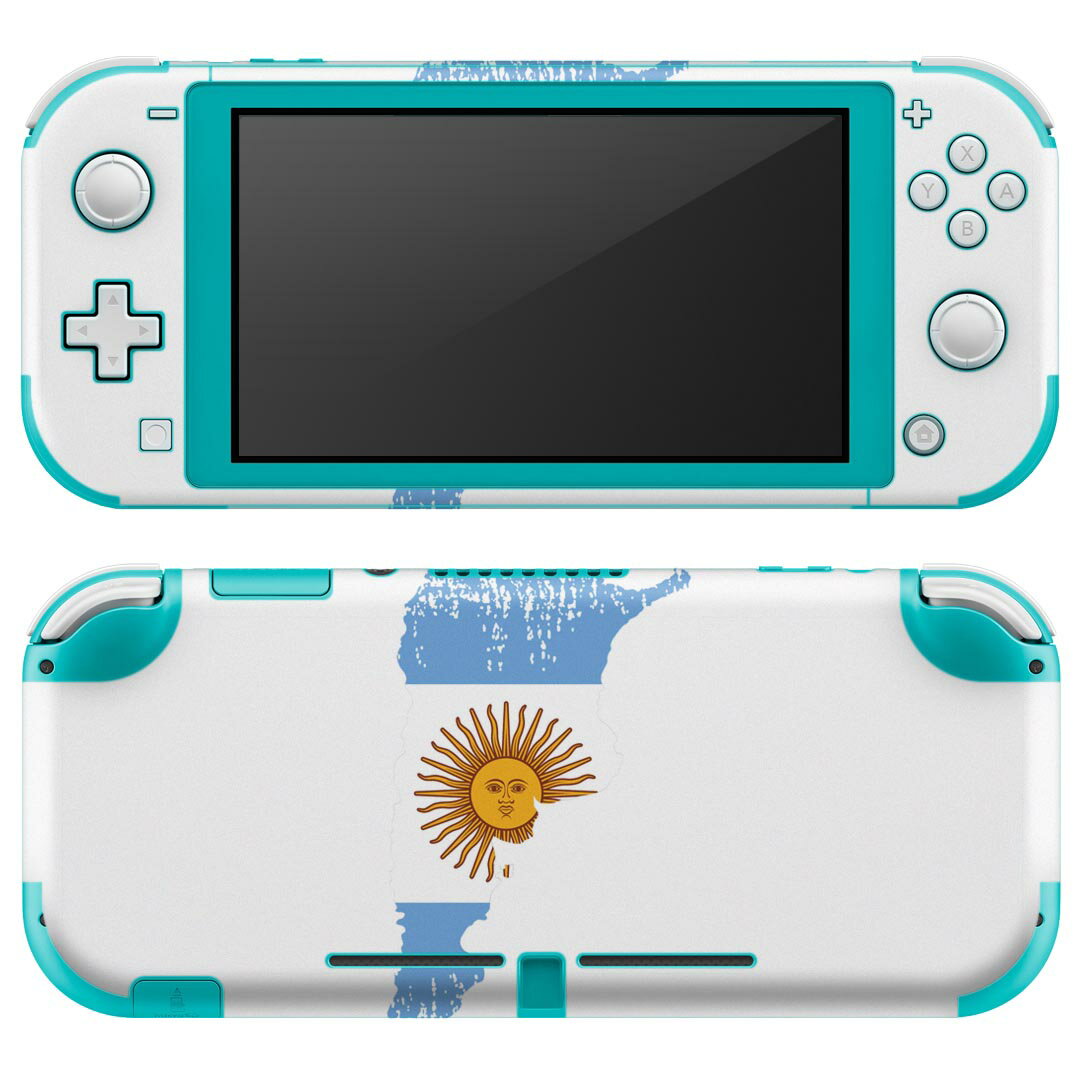 igsticker Nintendo Switch Lite 専用 デザインスキンシール 全面 ニンテンドー スイッチ ライト 専用 ゲーム機 カバー アクセサリー フィルム ステッカー エアフリー 018762 国旗 argentina アルゼンチン