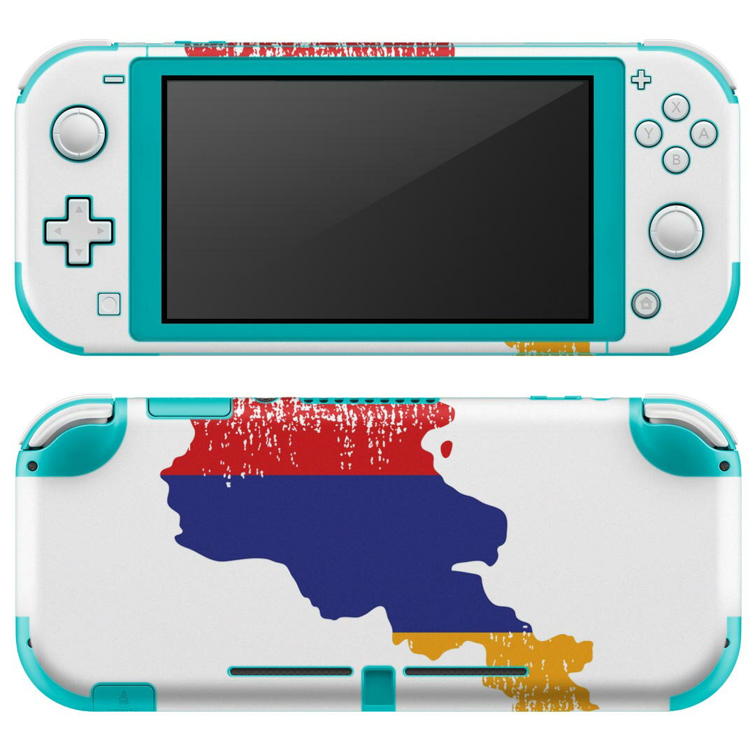 igsticker Nintendo Switch Lite 専用 デザインスキンシール 全面 ニンテンドー スイッチ ライト 専用 ゲーム機 カバー アクセサリー フィルム ステッカー エアフリー 018763 国旗 armenia アルメニア