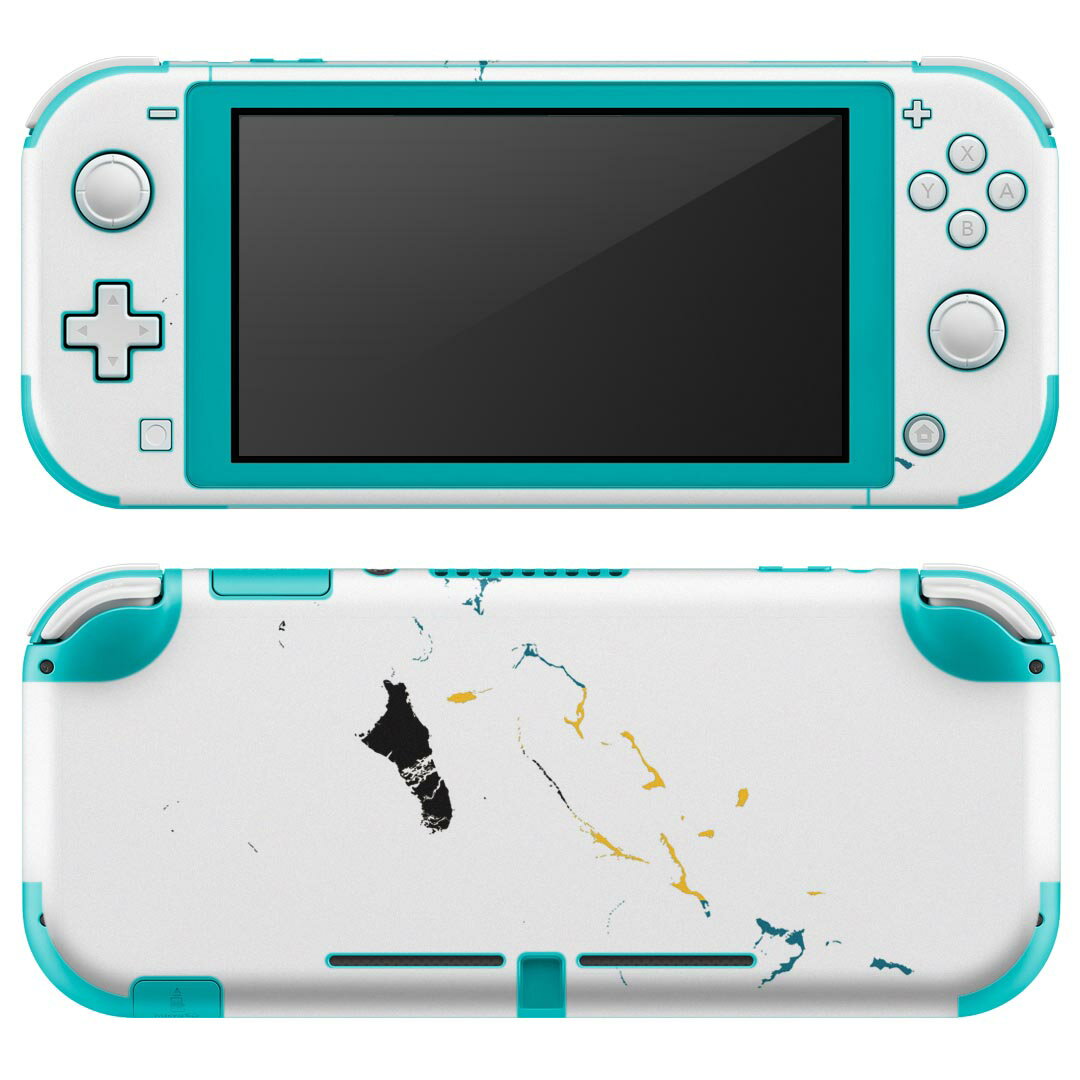 igsticker Nintendo Switch Lite 専用 デザインスキンシール 全面 ニンテンドー スイッチ ライト 専用 ゲーム機 カバー アクセサリー フィルム ステッカー エアフリー 018768 国旗 bahamas バハマ