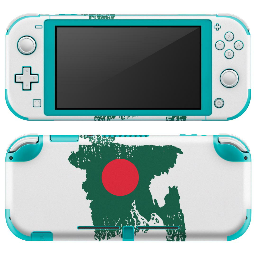 igsticker Nintendo Switch Lite 専用 デザインスキンシール 全面 ニンテンドー スイッチ ライト 専用 ゲーム機 カバー アクセサリー フィルム ステッカー エアフリー 018770 国旗 bangladesh バングラデシュ