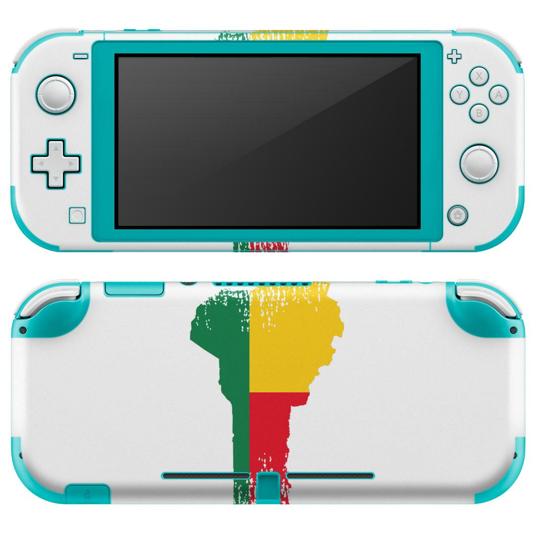 igsticker Nintendo Switch Lite 専用 デザインスキンシール 全面 ニンテンドー スイッチ ライト 専用 ゲーム機 カバー アクセサリー フィルム ステッカー エアフリー 018775 国旗 benin ベニン