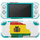igsticker Nintendo Switch Lite 専用 デザインスキンシール 全面 ニンテンドー スイッチ ライト 専用 ゲーム機 カバー アクセサリー フィルム ステッカー エアフリー 018778 国旗 bolivia ボリビア(2)
