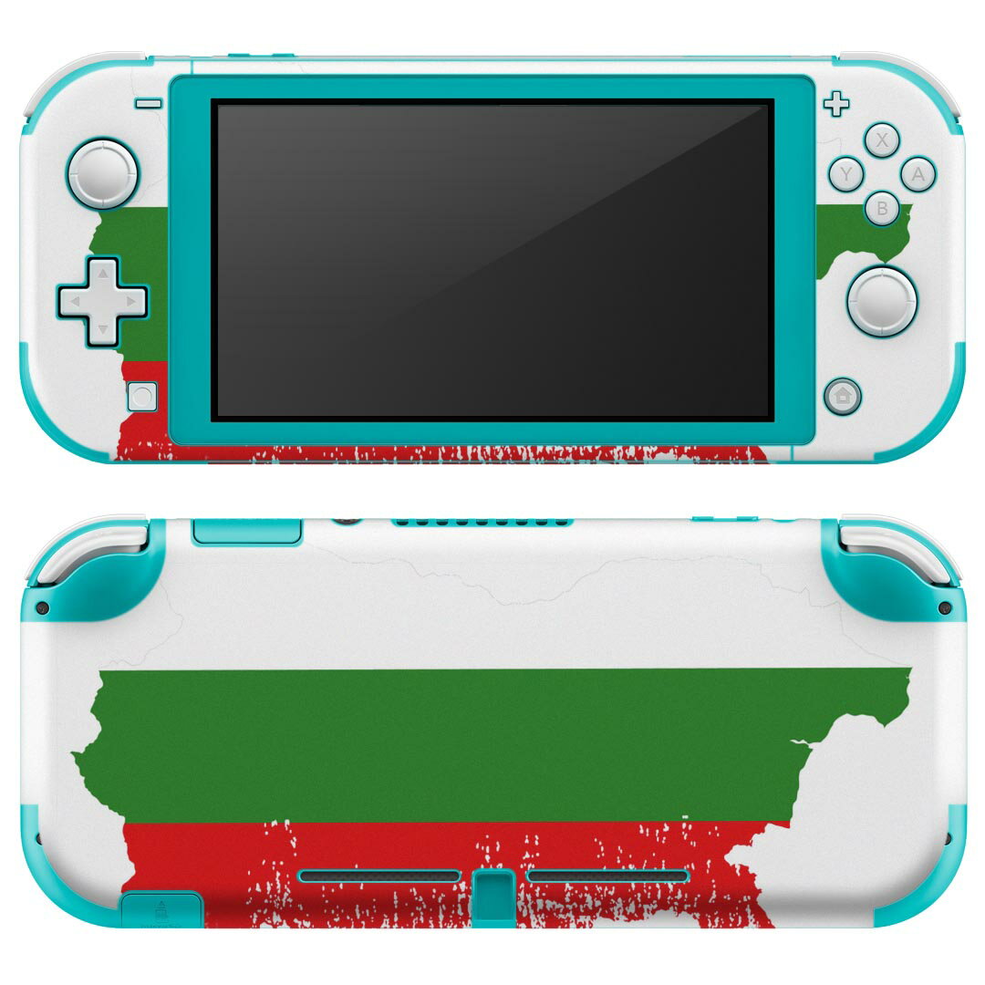 igsticker Nintendo Switch Lite 専用 デザインスキンシール 全面 ニンテンドー スイッチ ライト 専用 ゲーム機 カバー アクセサリー フィルム ステッカー エアフリー 018785 国旗 bulgaria ブルガリア